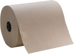 Paper Towels: Hard Roll, 6 Rolls, 1 Ply, Brown 550' Roll Length