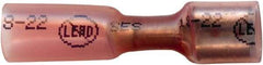 Made in USA - 1/4" Wide, Heat Shrink & Polyolefin Insulation, Female Tab Terminal - Crimp & Solder Connection, 22 to 18 AWG Compatible, RoHS Compliant - Caliber Tooling