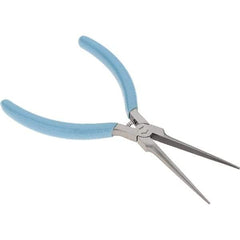 Xcelite - 2-5/16" Jaw Length x 15/32" Jaw Width, Long Nose Comfort Grip Pliers - Serrated Jaw, Bi-Material Cushion Handle - Caliber Tooling