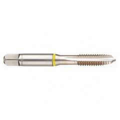 M10x1.5 6H 3-Flute Cobalt Yellow Ring Spiral Point Plug Tap-Bright - Caliber Tooling