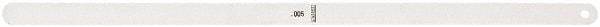 Starrett - Feeler Gages   Thickness (Decimal Inch): 0.0050    Leaf Length (Inch): 12 - Caliber Tooling