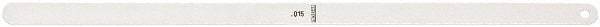 Starrett - Feeler Gages   Thickness (Decimal Inch): 0.0150    Leaf Length (Inch): 12 - Caliber Tooling