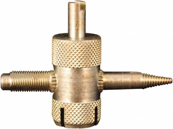 Milton - 4-Way Valve Tool - For Large Bore Tire Valves - Caliber Tooling