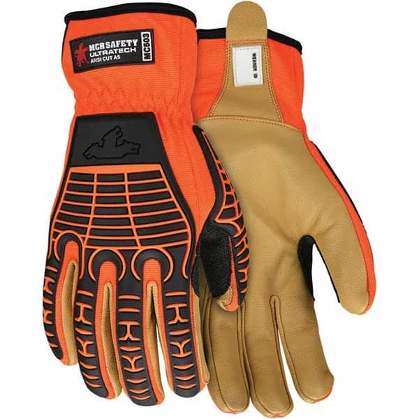 MCR Safety - Size 2XL ANSI Cut Lvl A5, Abrasion Lvl 4, Goatskin Cut Resistant Gloves - Caliber Tooling