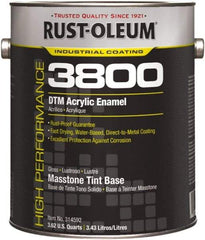 Rust-Oleum - 1 Gal Masstone Tint Base Gloss Finish Acrylic Enamel Paint - 150 to 270 Sq Ft per Gal, Interior/Exterior, Direct to Metal - Caliber Tooling