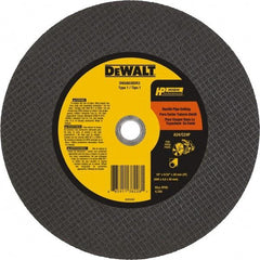 DeWALT - 16" 24 Grit Silicon Carbide Cutoff Wheel - 5/32" Thick, 20mm Arbor, 4,700 Max RPM, Use with Chop Saws - Caliber Tooling