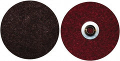 Norton - 7" Medium Grade Aluminum Oxide Deburring Disc - 5/8-11 Threaded Center Hole, Quick Change Connection, Maroon, 85,000 Max RPM - Caliber Tooling