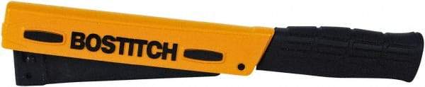 Stanley Bostitch - Manual Hammer Tacker - 1/4, 5/16, 3/8" Staples, 84 Lb Capacity, Yellow, Aluminum Die Cast - Caliber Tooling