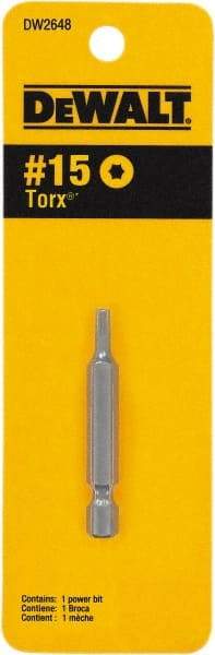 DeWALT - T15 Torx Bit - 1/4" Drive, 1" OAL - Caliber Tooling