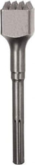 DeWALT - 1-3/4" Head Width, 10" OAL, 3/4" Shank Diam, Bushing Tool Chisel - SDS Max Drive, SDS Max Shank, Steel - Caliber Tooling