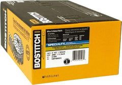 Stanley Bostitch - 13 Gauge 2-1/2" Long Siding Nails for Power Nailers - Steel, Galvanized Finish, Smooth Shank, Coil Wire Collation, Round Head, Blunt Diamond Point - Caliber Tooling