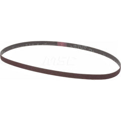 Abrasive Belt: 80 Grit, Aluminum Oxide Coated, Dry