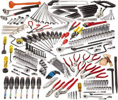 Proto - 229 Piece 1/4, 3/8 & 1/2" Drive Master Tool Set - Comes in Top Chest - Caliber Tooling