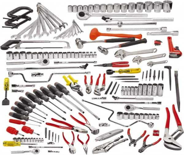 Proto - 164 Piece 1/4, 3/8, 1/2 & 3/4" Drive Master Tool Set - Comes in Roller Cabinet - Caliber Tooling