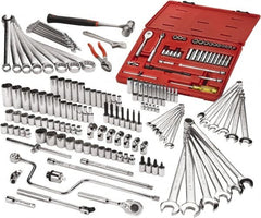 Proto - 179 Piece 1/4 & 3/8" Drive Master Tool Set - Comes in Roller Cabinet - Caliber Tooling