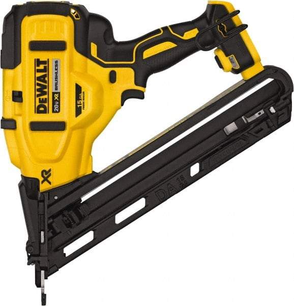 DeWALT - Cordless Finish Nailer - 15 Gauge Nail Diam, 1-1/4 to 2-1/2" Long Nail, Lithium-Ion Batteries Not Included - Caliber Tooling