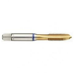 43832 2B 4-Flute PM Cobalt Blue Ring Spiral Point Plug Tap-TiN - Caliber Tooling