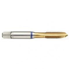 17624 2B 3-Flute PM Cobalt Blue Ring Spiral Point Plug Tap-TiN - Caliber Tooling