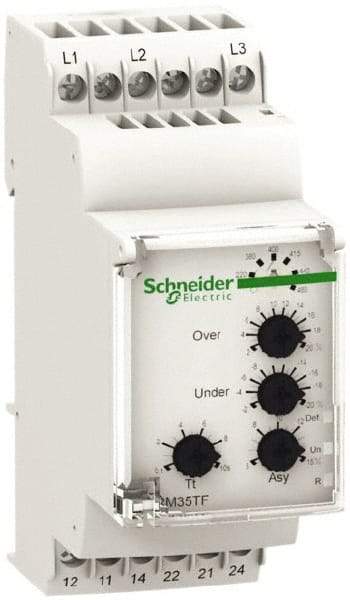 Schneider Electric - 2NO/2NC, 220-480 VAC Control Relay - DIN Rail Mount - Caliber Tooling