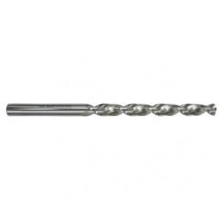 4mm Dia. - HSS Parabolic Taper Length Drill-130° Point-Coolant-Bright - Caliber Tooling