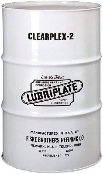 Lubriplate - 400 Lb Drum Aluminum Medium Speeds Grease - Translucent, Food Grade, 400°F Max Temp, NLGIG 2, - Caliber Tooling