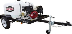 Simpson - Gas, 8.5 hp, 3,800 psi, 3.5 GPM, Cold Water Pressure Washer - CAT Triplex, 100' x 3/8" Hose - Caliber Tooling