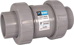 Hayward - 1-1/4" Pipe, PVC True Union Design Ball Valve - Inline - One Way Flow, Socket x Thread Ends, 235 WOG - Caliber Tooling