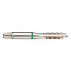1-1/4-12 2B 4-Flute Cobalt Green Ring Spiral Point Plug Tap-Bright - Caliber Tooling