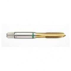 1-1/8-7 2B -Flute Cobalt Green Ring Spiral Point Plug Tap-TiN - Caliber Tooling