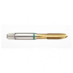 1-1/4-7 2B 4-Flute Cobalt Green Ring Spiral Point Plug Tap-TiN - Caliber Tooling