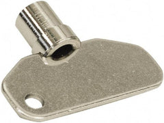 Made in USA - 1.97" Long x 0.45" Wide x 1.55" High, Key Latch - Zinc Plated Steel, with Steel Finish - Caliber Tooling