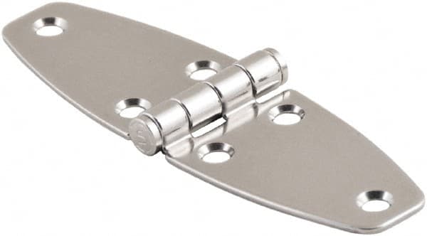 Made in USA - 4.02" Long x 4.65" Wide, Cabinet Hinge - 316 Stainless Steel, High Gloss Finish - Caliber Tooling