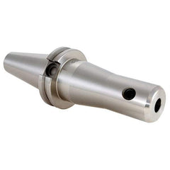 Techniks - CAT40 Taper Shank 1/8" Hole End Mill Holder/Adapter - 11/16" Nose Diam, 4" Projection - Exact Industrial Supply