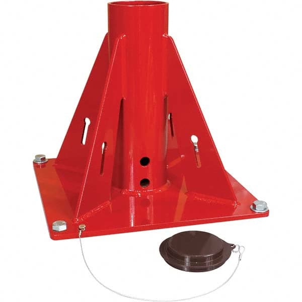 THERN - Davit Crane Bases Base Type: Pedestal Base Finish/Coating: Galvanized - Caliber Tooling