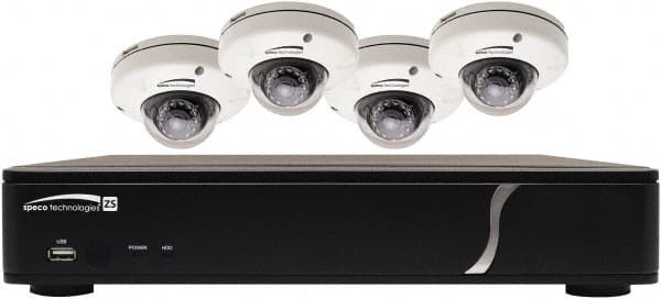 Speco - Security Camera Recorders Type: 4 Channel Plug & Play Network Video Recorder and IP Camera Kit Hard Drive Size: 1 TB - Caliber Tooling