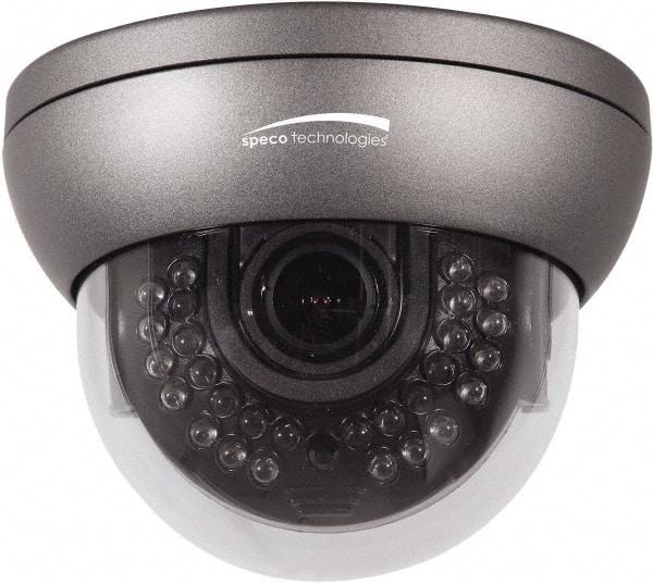 Speco - Indoor and Outdoor Variable Focal Lens Infrared Dome Camera - 2.8-12mm Lens, 700 Resolution Line, 5.12 Inch Diameter, 3.94 Inch High, Color Image - Caliber Tooling