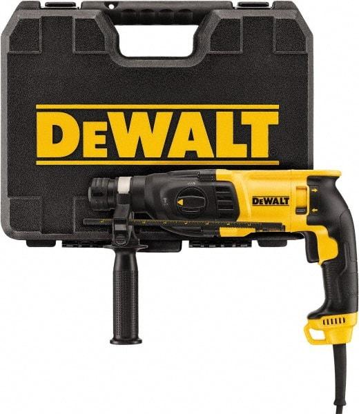 DeWALT - 120 Volt 1" SDS Chuck Electric Rotary Hammer - 0 to 5,500 BPM, 0 to 1,500 RPM, Reversible - Caliber Tooling