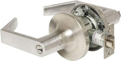 Yale - Entrance Lever Lockset - 2-3/4" Back Set, Steel, Brushed Chrome Finish - Caliber Tooling