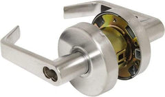 Arrow Lock - Entry Lever Lockset - 2-3/4" Back Set, Steel, Brushed Chrome Finish - Caliber Tooling