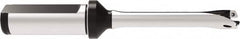 Allied Machine and Engineering - Series 12, 12 to 12.99mm Diam, 3/4" Diam Straight Shank with Flange, Straight Flute Spade Drill - 1-35/64" Max Depth, 4.736" OAL, Standard Length, Through Coolant - Caliber Tooling