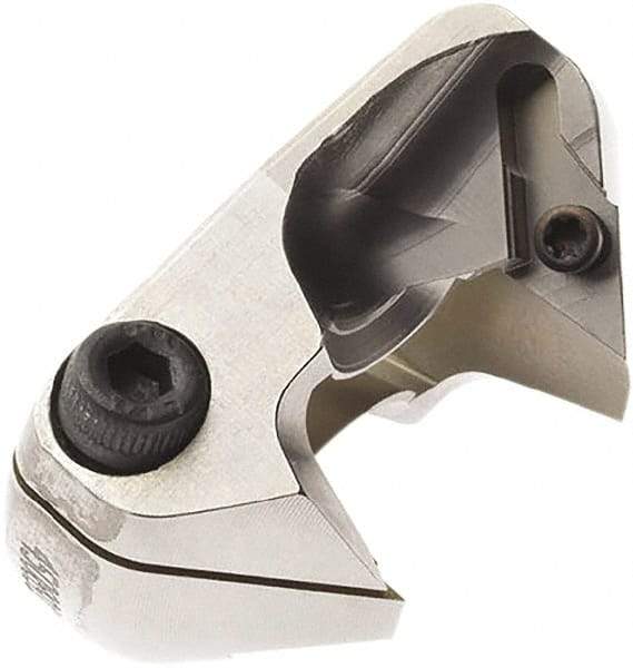 Seco - Series Crownloc Plus, 19mm ID, 40mm Overall Diam, 20mm OAL Drilling Chamfer Ring - VCGX090202 Insert, 45° Chamfer, 2 Inserts - Caliber Tooling