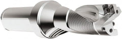 Seco - 2-1/4" Max Drill Depth, 2xD, 1-1/8" Diam, Indexable Insert Drill - 2 Inserts, 1-1/4" Shank Diam, Straight Shank - Caliber Tooling