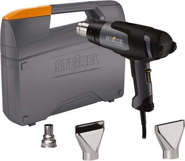 Steinel - 120 to 1,100°F Heat Setting, 4 to 13 CFM Air Flow, Heat Gun Kit - 120 Volts, 12 Amps, 1,400 Watts, 6' Cord Length - Caliber Tooling