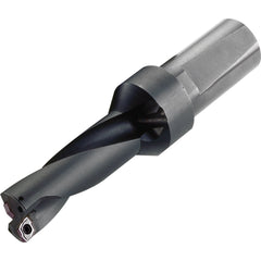 Kyocera - Indexable Insert Drills; Drill Style: DRZ ; Drill Diameter (mm): 41.00 ; Maximum Drill Depth (mm): 122.94 ; Shank Type: Cylindrical ; Shank Diameter (Inch): 1.25 ; Cutting Direction: Right Hand - Exact Industrial Supply