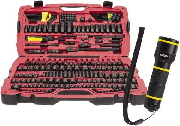 Stanley - 229 Piece Mechanic's Tool Set - Comes in Blow Molded Case - Caliber Tooling