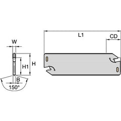 12251368000 W TOOLHOLDER - Exact Industrial Supply