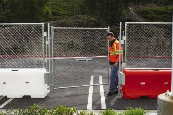 VizCon - 72" High x 6' Long x 72" Wide Barrier Gate Panel - Galvanized Finish, Silver, Use with 45032-O, 45032-W - Caliber Tooling