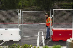 VizCon - 72" High x 6' Long x 72" Wide Barrier Gate Panel - Galvanized Finish, Silver, Use with 45032-O, 45032-W - Caliber Tooling