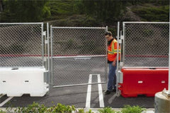 VizCon - 72" High x 6' Long x 72" Wide Barrier Gate Kit - Galvanized Finish, Silver, Use with 45032-O, 45032-W - Caliber Tooling