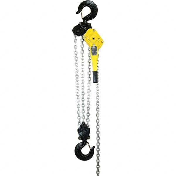 OZ Lifting Products - 18,000 Lb Capacity, 20' Lift Height, Chain Lever Hoist with Overload Protection - Caliber Tooling